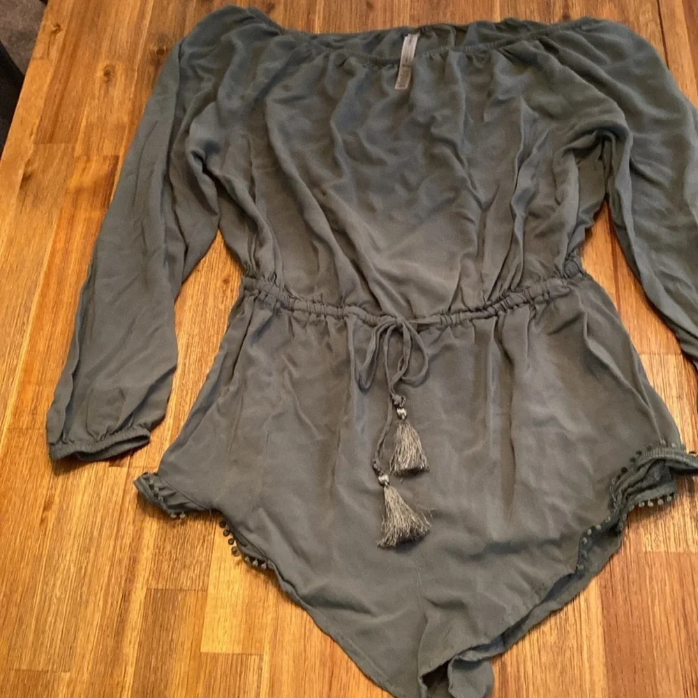 Victoria's Secret Sage Green Jumper. One Piece, adjustable waist. Size M.